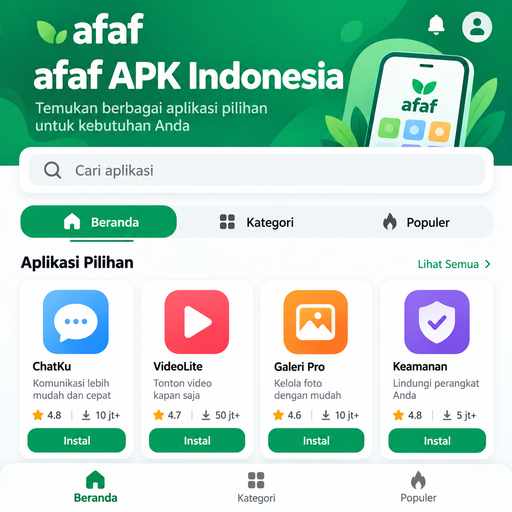 afaf Android - Langkah Pemasangan untuk Pengguna Baru